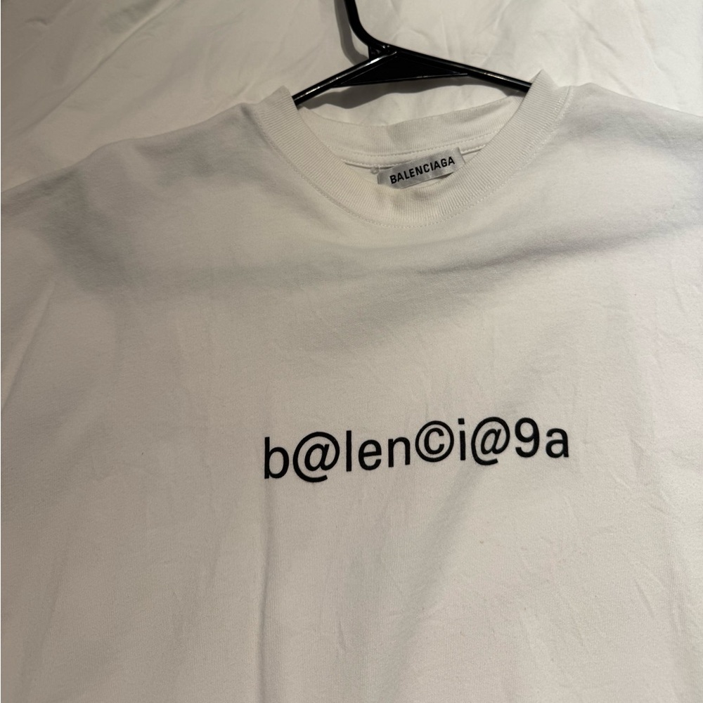 Balenciaga White Logo Tee